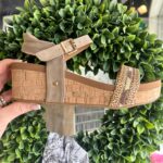 Glitter Wedge Sandals