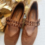 Corky’s All Eyes On Me Camel Faux Suede Flat