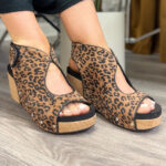 Corky’s Frisky Leopard Wedge